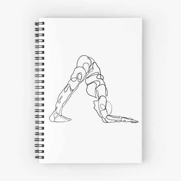 Item preview, Contour Line Yoga-Dolphin Pose 1  designed and sold by FranksArtWorld.