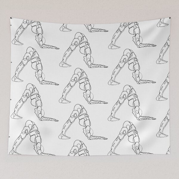 Item preview, Contour Line Yoga-Dolphin Pose 1  designed and sold by FranksArtWorld.