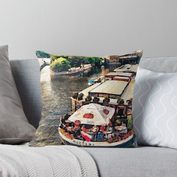 Item preview, Prague Vltava river cruise watercolor designed and sold by JBJart.