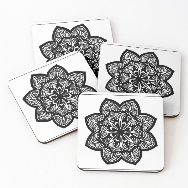 Item preview, Horizontal Mehndi Design Black and White Greeting Card designed and sold by Mimsartprojects.