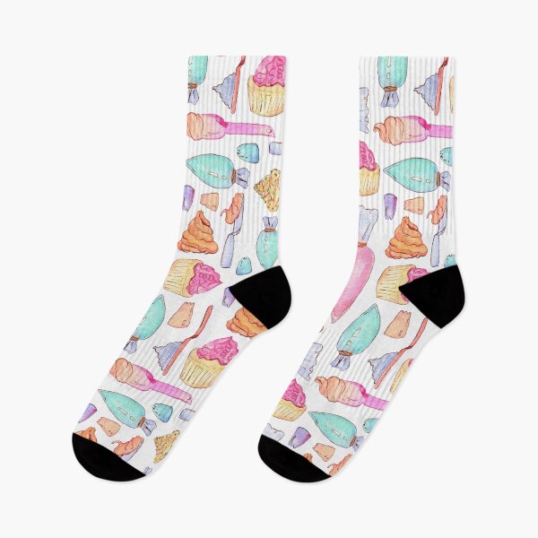Item preview, Frosting and cupcakes watercolor pattern designed and sold by AnjeseAnna.