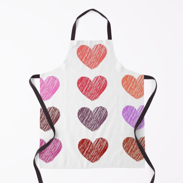 Item preview, Heart pattern and sticker - red edition (white BG) designed and sold by InyasArt.