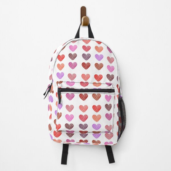 Item preview, Heart pattern and sticker - red edition (white BG) designed and sold by InyasArt.