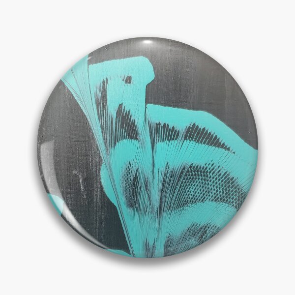 Item preview, Teal chain pulled flowers on black background. designed and sold by Kim-Pratt.