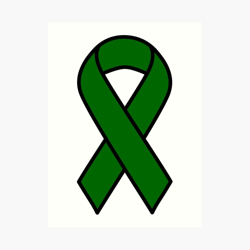 Liver Cancer Ribbon Personalized (Emerald Green) - Pack of 10