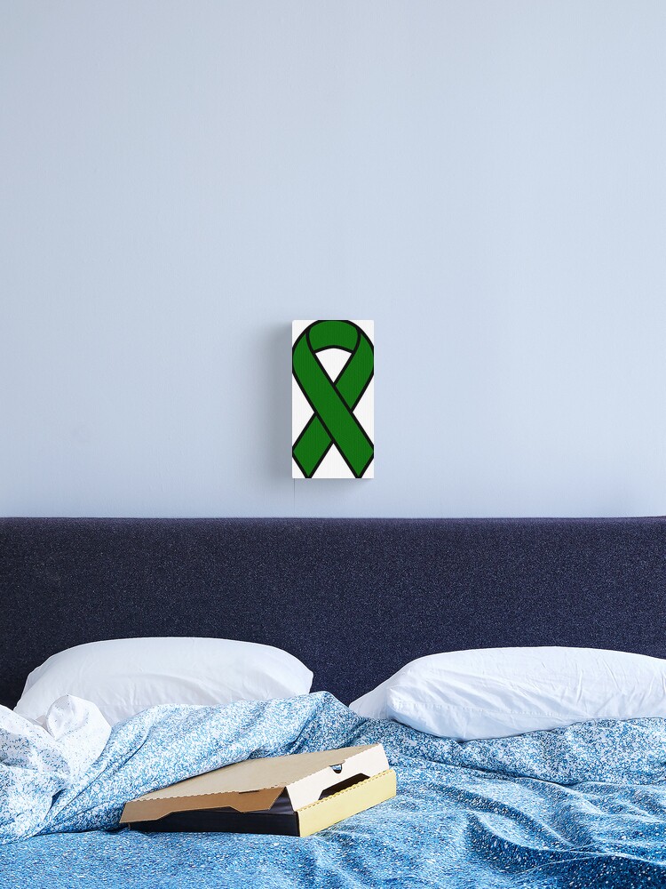 Emerald Green Liver Cancer Ribbon Photographic Print for Sale by  barrelroll1