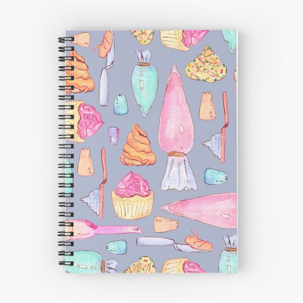 Artikelvorschau, Zuckerguss und Cupcakes Aquarellmuster auf Grau entworfen und verkauft von AnjeseAnna.