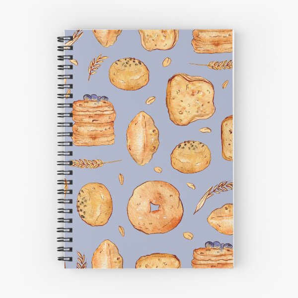 Item preview, Wheat bread watercolor pattern on gray designed and sold by AnjeseAnna.
