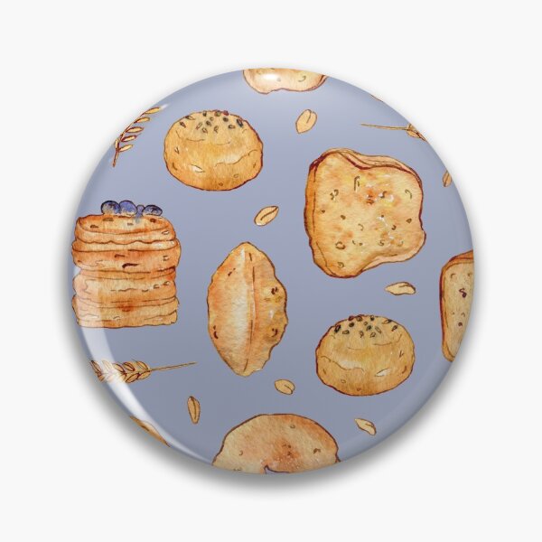 Item preview, Wheat bread watercolor pattern on gray designed and sold by AnjeseAnna.
