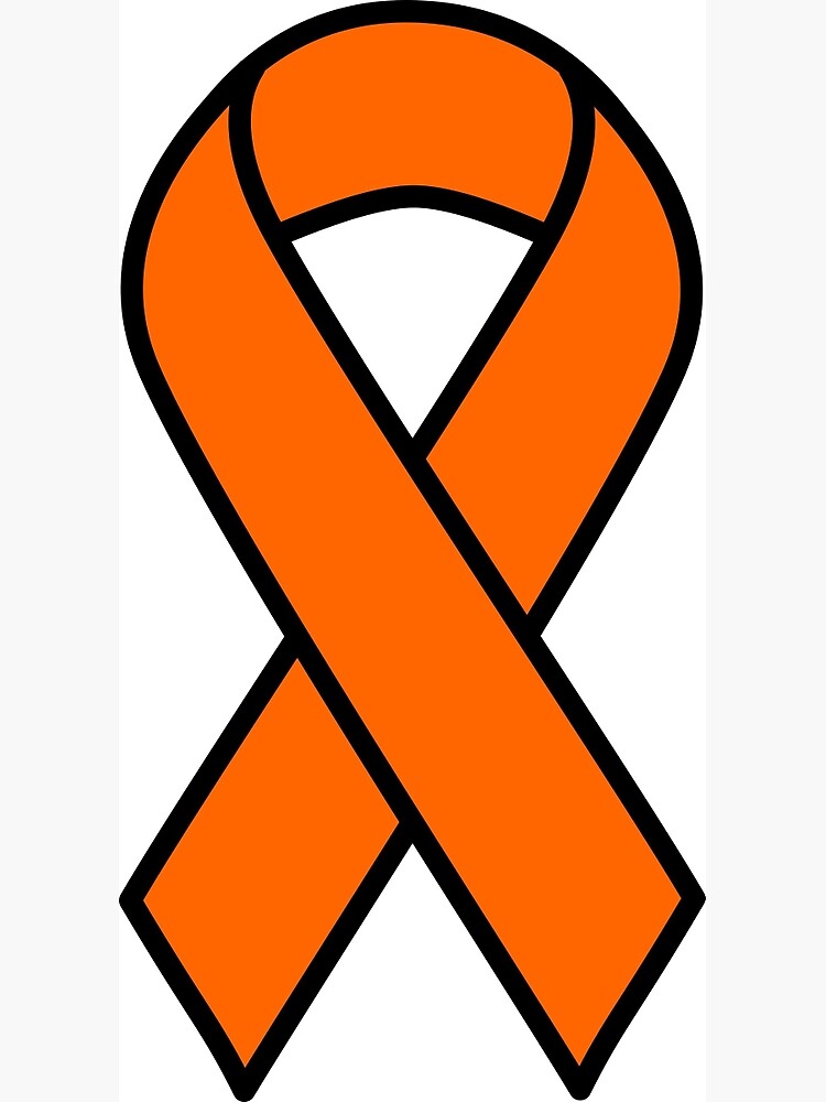 Orange Kidney Cancer and Leukemia Ribbon | Postcard