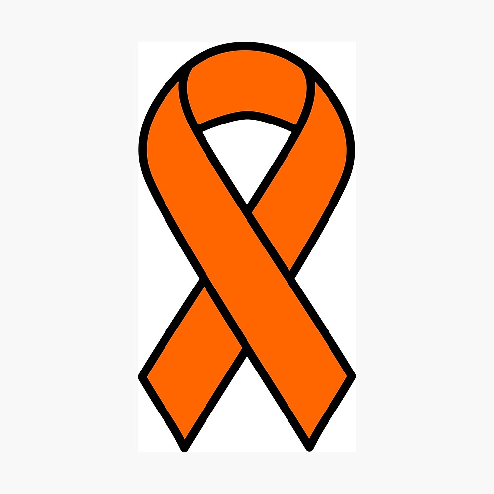 Orange Kidney Cancer and Leukemia Ribbon | Postcard
