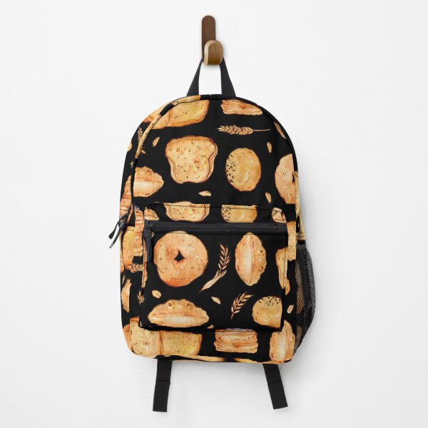 Item preview, Wheat bread watercolor pattern on black designed and sold by AnjeseAnna.
