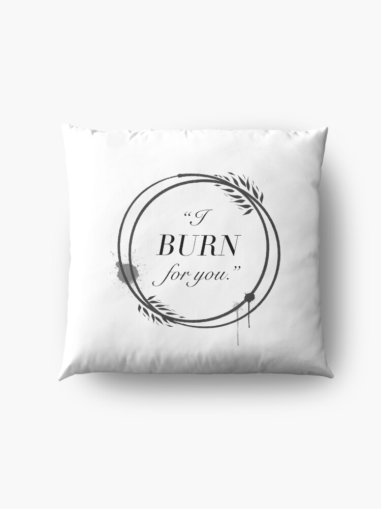 Alternate view of I Burn For You fanart Floor Pillow