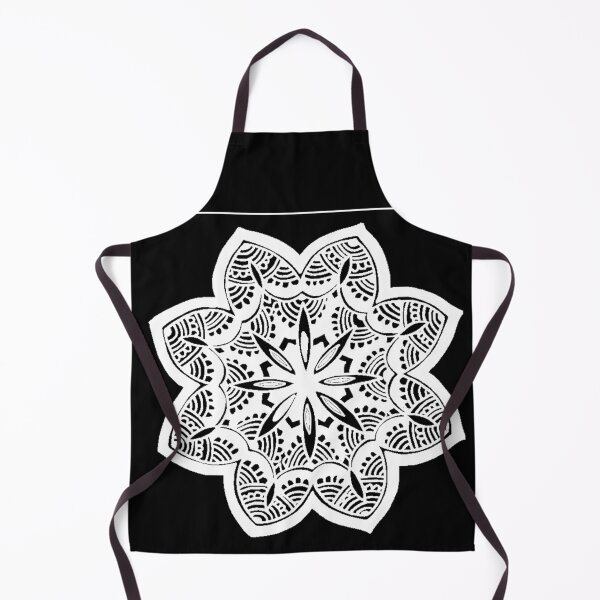 Item preview,  Horizontal Mehndi Design White on Black Background Greeting Card designed and sold by Mimsartprojects.
