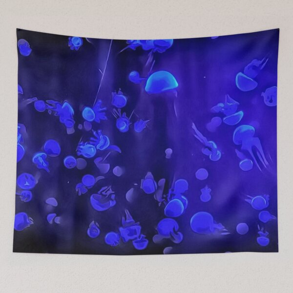 Item preview, medusas con reflejo de luz azul designed and sold by SoftMax.