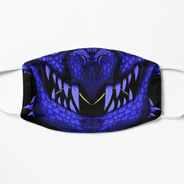 Blue Dragon Mouth Mask V2 Flat Mask