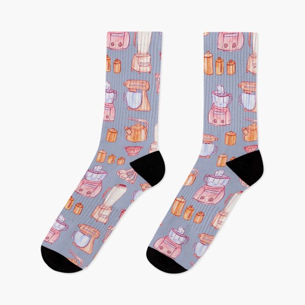 Item preview, Kitchen gears watercolor pattern on gray designed and sold by AnjeseAnna.
