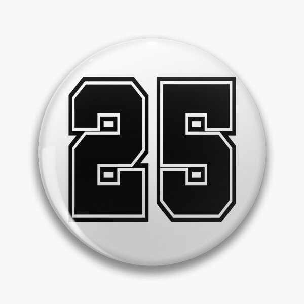 Item preview, 25 shirt number college style number designed and sold by GeogDesigns.