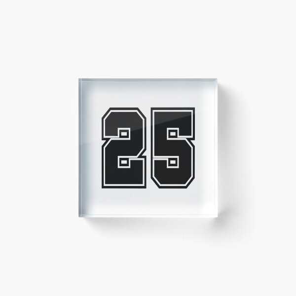 Item preview, 25 shirt number college style number designed and sold by GeogDesigns.