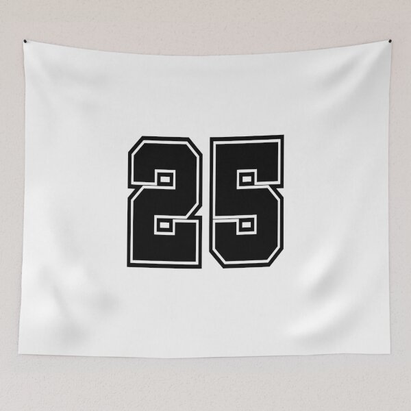 Item preview, 25 shirt number college style number designed and sold by GeogDesigns.