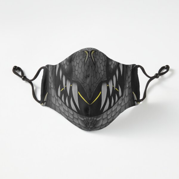 Grey Dragon Mouth Mask V2 Fitted 3-Layer