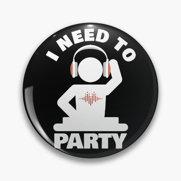 Item preview, I Need to Party - Orange White On Black - Techno - Psytrance - House - Drum and Bass designed and sold by NoMatterLab.