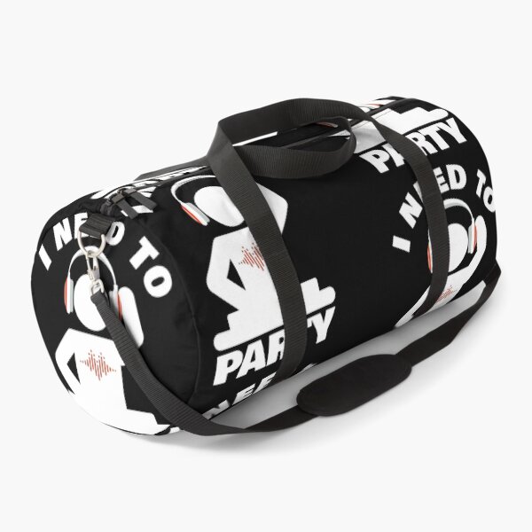 Item preview, I Need to Party - Orange White On Black - Techno - Psytrance - House - Drum and Bass designed and sold by NoMatterLab.