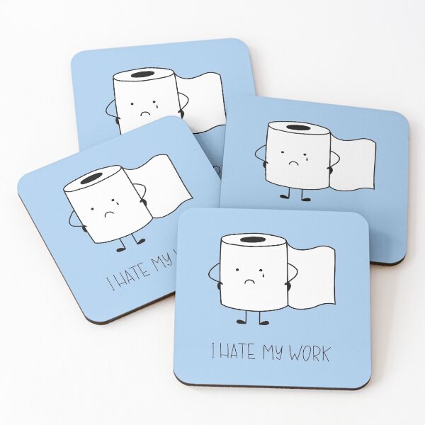 Item preview, Cartoon toilet paper. I hate my work. designed and sold by IrinaOstapenko.