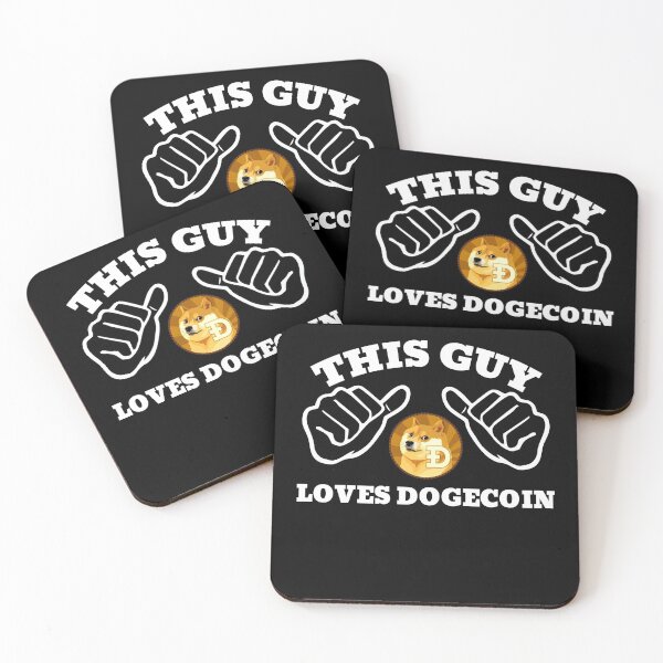 Item preview, This Guy Loves Dogecoin DOGE designed and sold by Bitcoin-Fashion.