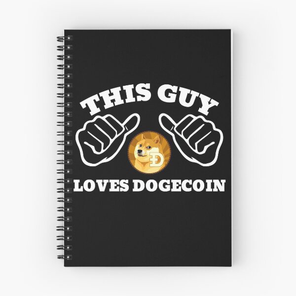 Item preview, This Guy Loves Dogecoin DOGE designed and sold by Bitcoin-Fashion.