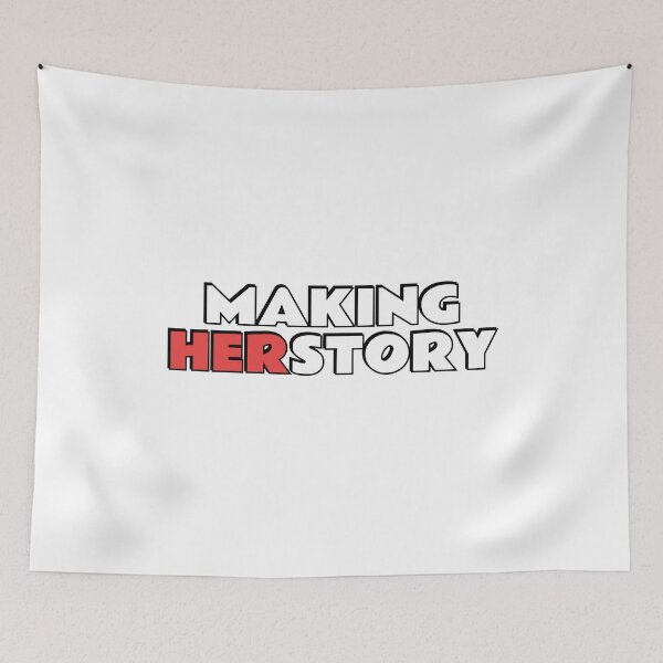 Item preview, Making Herstory red and white designed and sold by Inspirationmotivation.