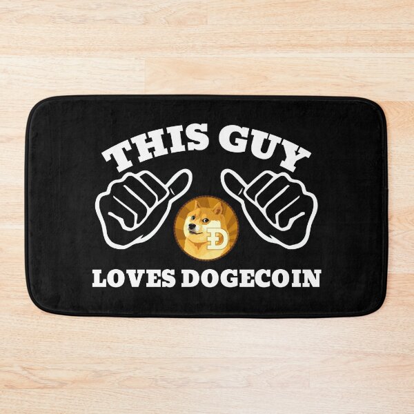 Item preview, This Guy Loves Dogecoin DOGE designed and sold by Bitcoin-Fashion.