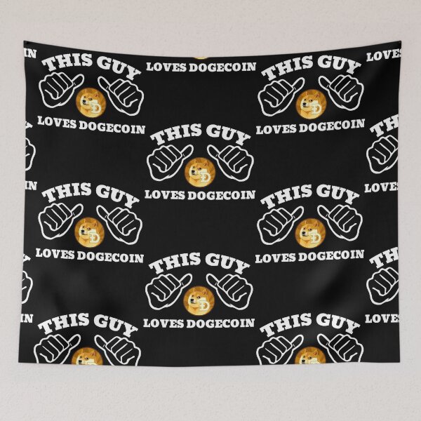 Item preview, This Guy Loves Dogecoin DOGE designed and sold by Bitcoin-Fashion.