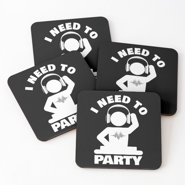 Item preview, I Need to Party - White On Black - Techno - Psytrance - House - Drum and Bass designed and sold by NoMatterLab.