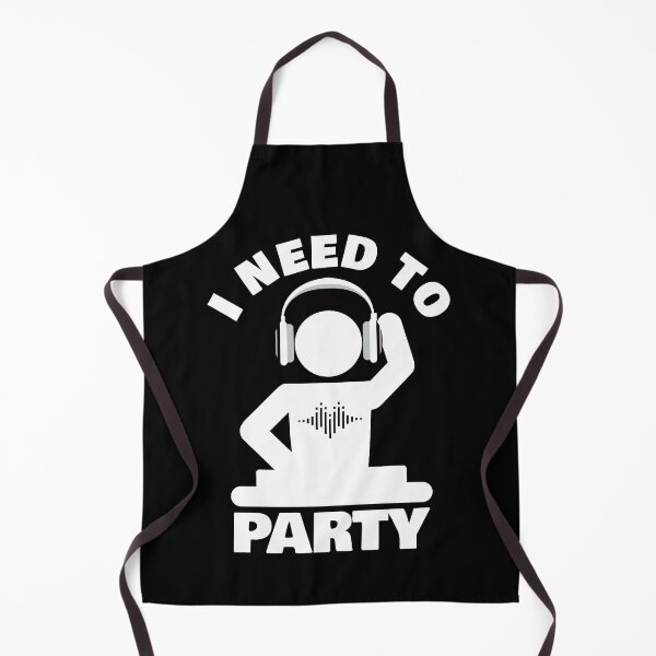 Item preview, I Need to Party - White On Black - Techno - Psytrance - House - Drum and Bass designed and sold by NoMatterLab.