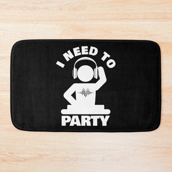 Item preview, I Need to Party - White On Black - Techno - Psytrance - House - Drum and Bass designed and sold by NoMatterLab.