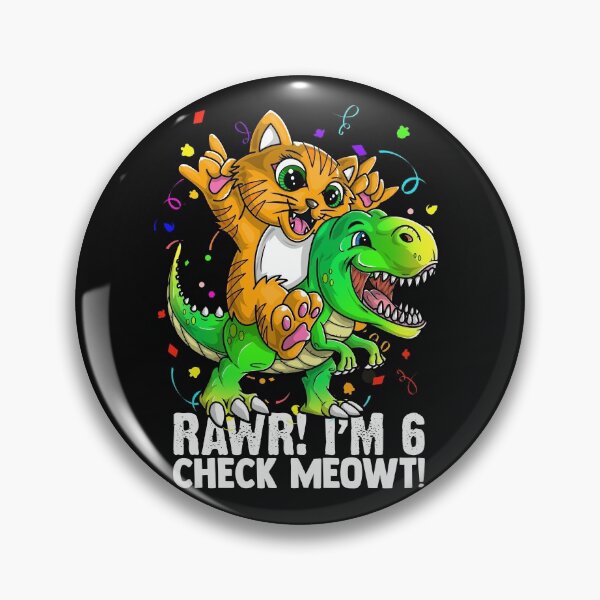 Item preview, Copy of Rawr I am 6 check meowt!  designed and sold by mermaidselina.