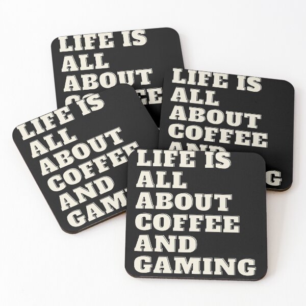 Item preview, life is better with coffee and gaming designed and sold by srm-creations.