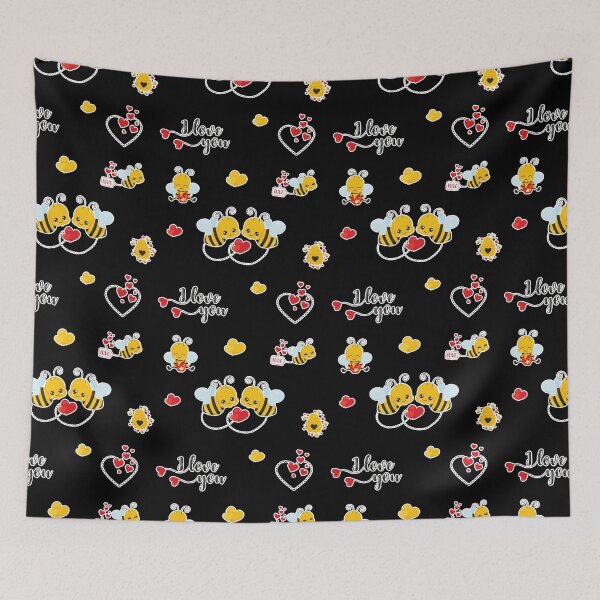 Item preview, Valentines Day Bees designed and sold by stickmeok.
