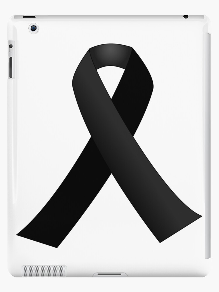 Black Mourning Ribbon | iPad Case & Skin