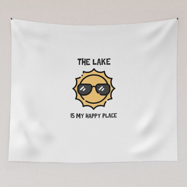 Item preview, The Lake is my Happy Place designed and sold by FishWorldwide.