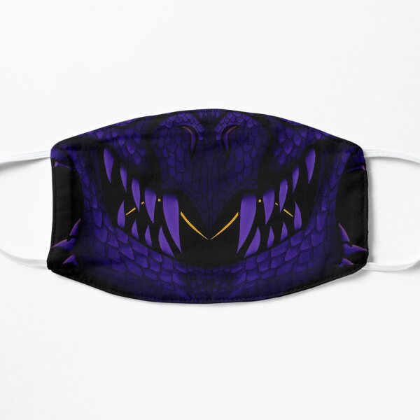 Purple/Pink Dragon Mouth Mask V2 Flat Mask