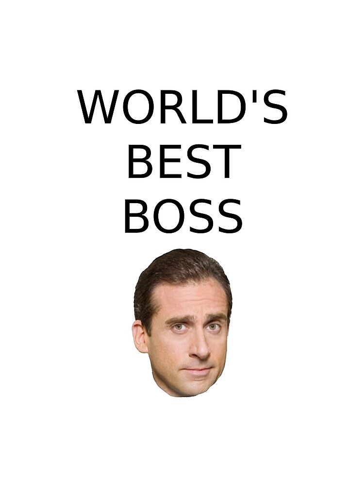 "The Office Michael Scott "World's Best Boss"" Photographic Print by 5M