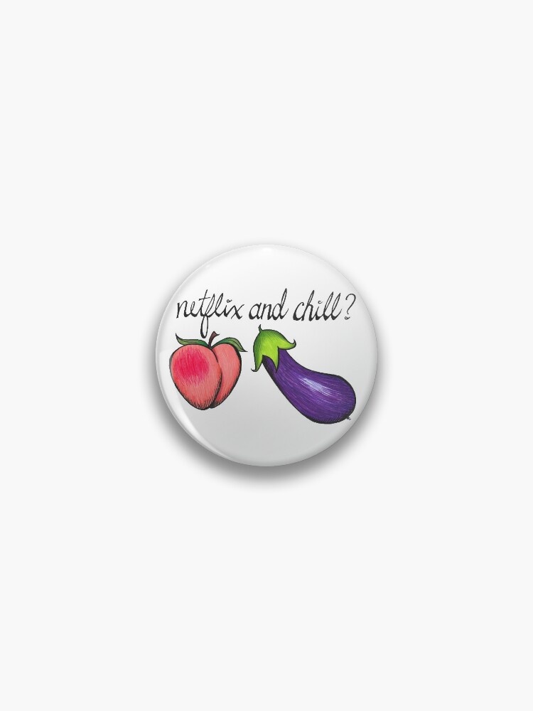 Eggplant and Peach - Eggplant - Pin