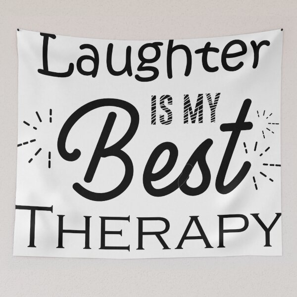 Item preview, Laughter is My Best Therapy ( Black Font ) designed and sold by SidouSenpai.