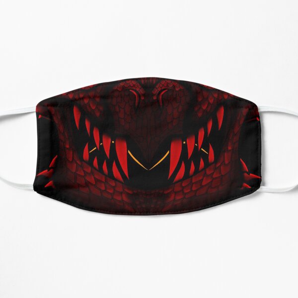 Red Dragon Mouth Mask V2 Flat Mask
