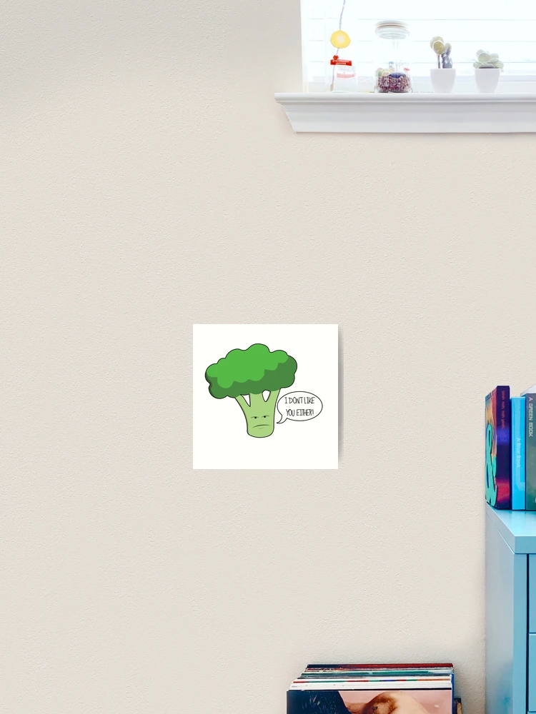 Thumbnail 2 of 3, Art Print, Bad Broccoli [Roufxis-Rb] designed and sold by RoufXis.