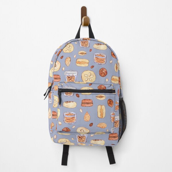 Item preview, Almonds food watercolor pattern on gray designed and sold by AnjeseAnna.