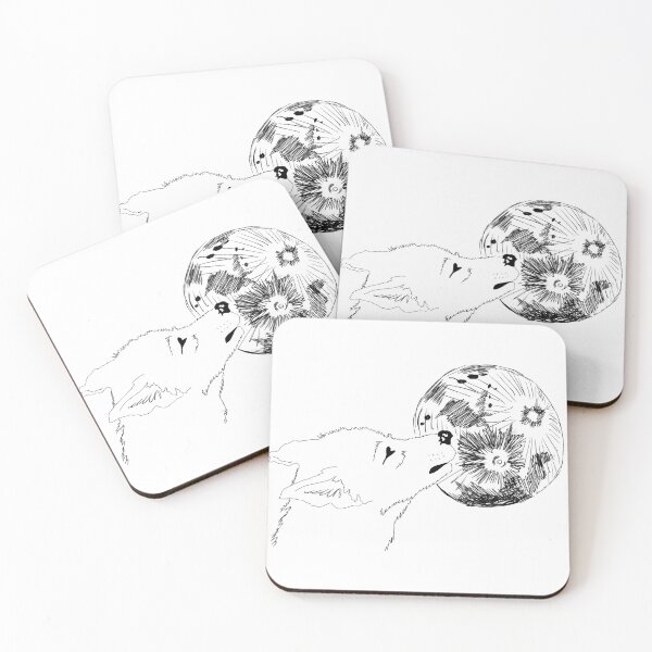 Item preview, Wolf howling at the moon designed and sold by rosie-rachel.
