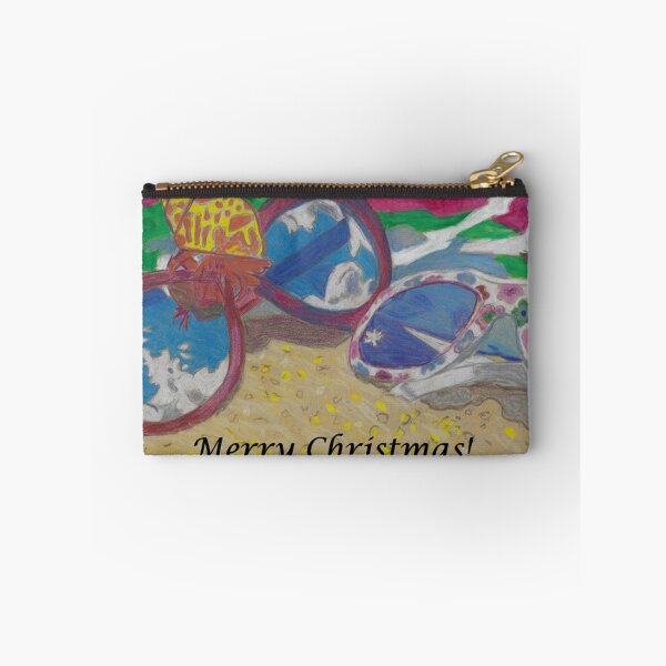 Item preview, At the Beach Christmas Sunglasses Lying on the Sand with a Hermit Crab and Beach Towel with Text designed and sold by AliCatOriginals.